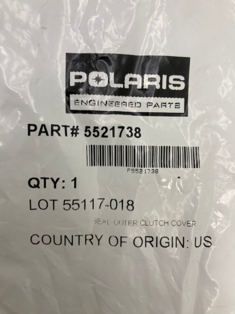 Polaris 5521738 Outer Clutch Cover Seal New Genuine