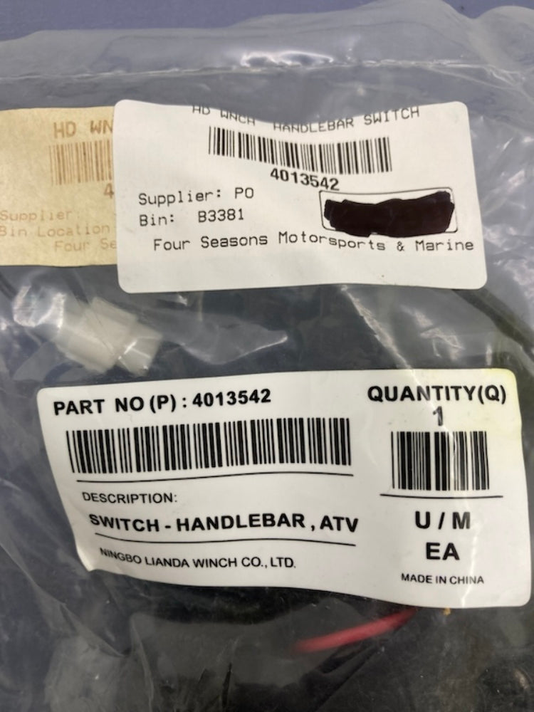 Polaris 4013542 Handlebar Winch Switch Kit New Genuine