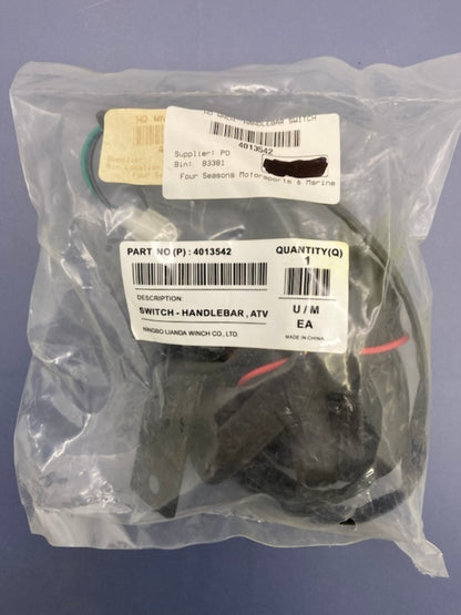 Polaris 4013542 Handlebar Winch Switch Kit New Genuine
