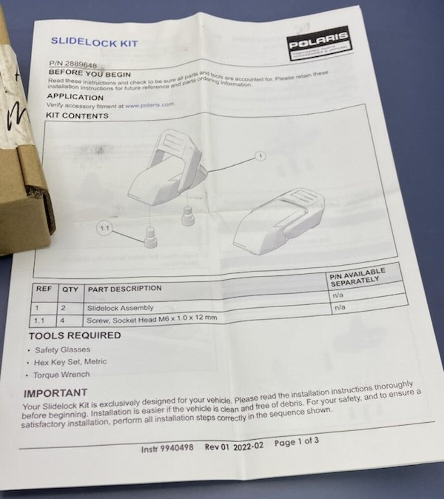 Polaris 2889648 KSLDLCK,CLVR New Genuine
