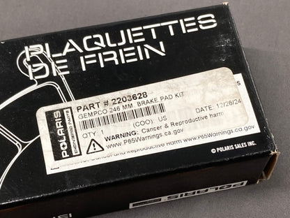 Polaris 2203628 Kit, Brake, Pad New Genuine