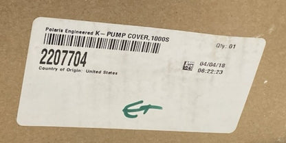 Polaris 2207704 K-Pump, Cover, 1000S New Genuine