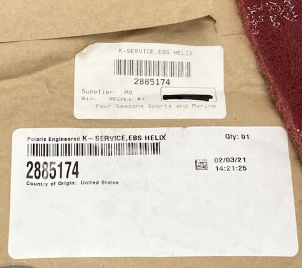 Polaris 2885174 K-Service, Ebs, Helix New Genuine