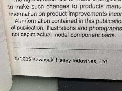 Kawasaki 99924-1365-01 Ninja ZX-10R Service Manual '06 Genuine