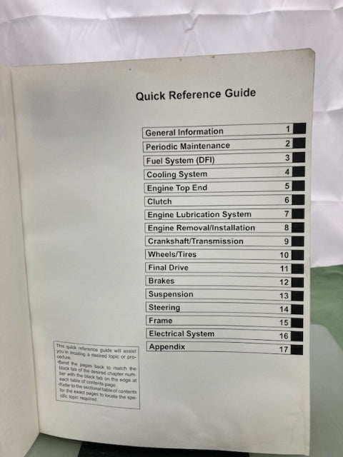 Kawasaki 99924-1436-31 Z1000 Service Manual '10 Genuine