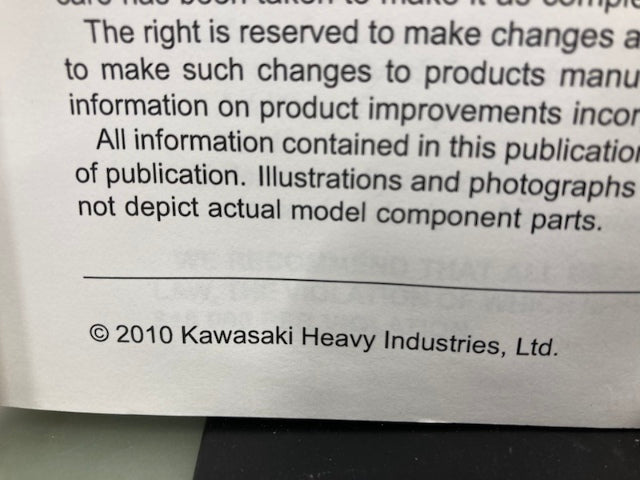 Kawasaki 99924-1442-31 Ninja 1000 Z1000SX ABS Service Manual '11 Genuine