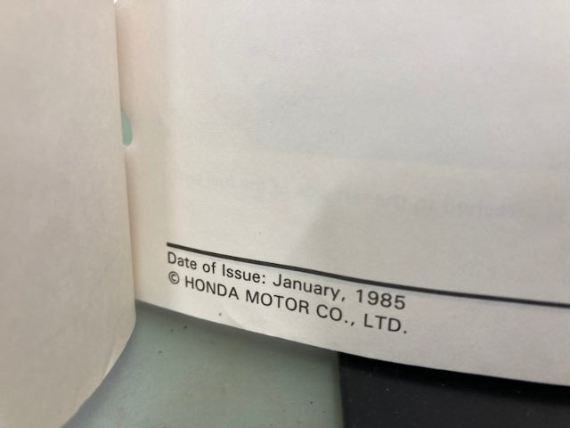 Honda 61GN300 NH80 aero80 '85 Shop Manual Genuine