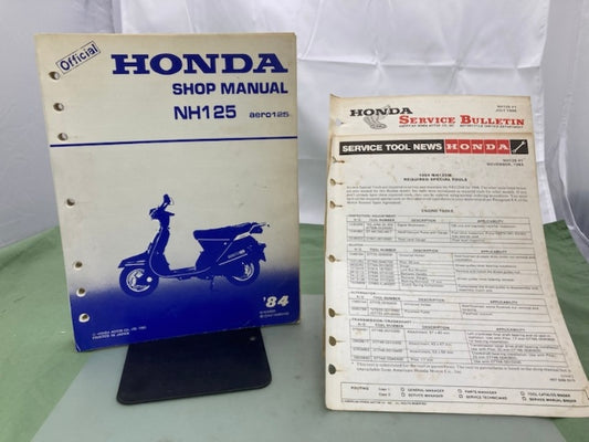 Honda 61KG800 NH125 aero125 '84 Shop Manual Genuine