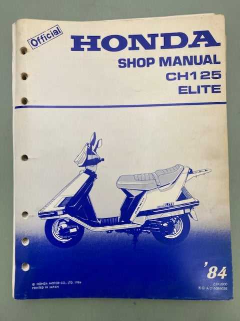 Honda 61KJ900 CH125 Elite '84 Shop Manual Genuine