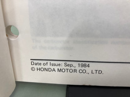 Honda 61KA303 CR125R '84-'85 Shop Manual Genuine