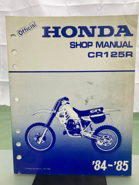 Honda 61KA303 CR125R '84-'85 Shop Manual Genuine