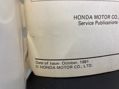 Honda 61KA300 CR125R '82 Shop Manual Genuine