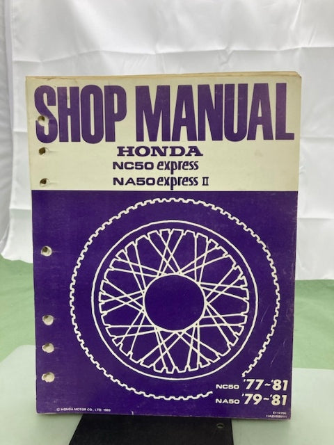 Honda 6114706 NC50 Express / NA50 Express II '77-'81 Shop Manual Genuine