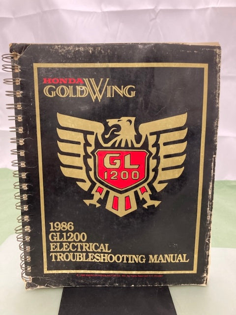 Honda 61ML870-AH GL1200 Electrical Troubleshooting Manual 1986 Genuine