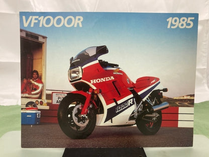 Honda VF1000R Sales Brochure & Spec Sheet 1985 Genuine