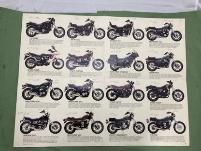 Honda The Street Sales Brochure & Spec Sheets for Street Bikes 1983 Genuine