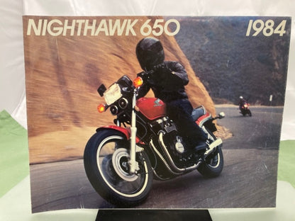 Honda Nighthawk 650 CB650SC Sales Brochure & Spec Sheet 1984 Genuine