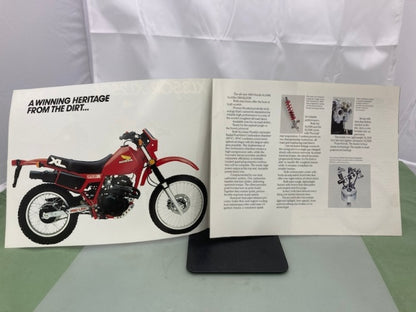 Honda XL350R XL250R Sales Brochure & Spec Sheet 1984 Genuine