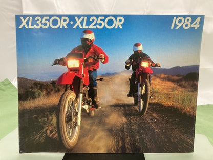 Honda XL350R XL250R Sales Brochure & Spec Sheet 1984 Genuine