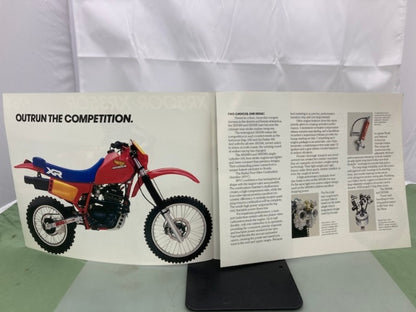 Honda XR500R XR350R Sales Brochure & Spec Sheet 1984 Genuine
