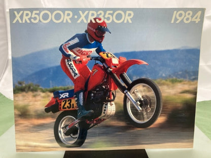 Honda XR500R XR350R Sales Brochure & Spec Sheet 1984 Genuine