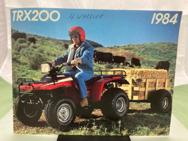 Honda TRX200 Sales Brochure & Spec Sheet 1984 Genuine