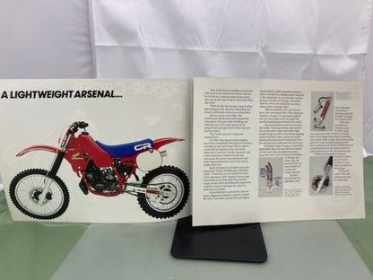 Honda CR250R CR125R Sales Brochure & Spec Sheet 1984 Genuine