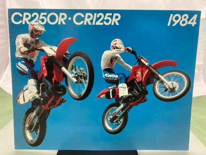Honda CR250R CR125R Sales Brochure & Spec Sheet 1984 Genuine