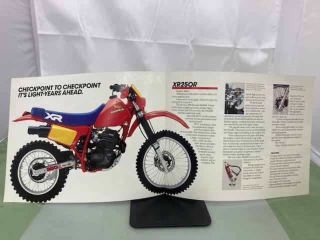 Honda XR250R Sales Brochure & Spec Sheet 1984 Genuine