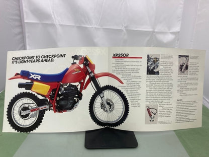 Honda XR250R Sales Brochure & Spec Sheet 1984 Genuine
