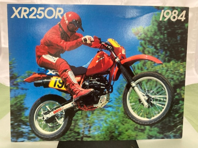 Honda XR250R Sales Brochure & Spec Sheet 1984 Genuine