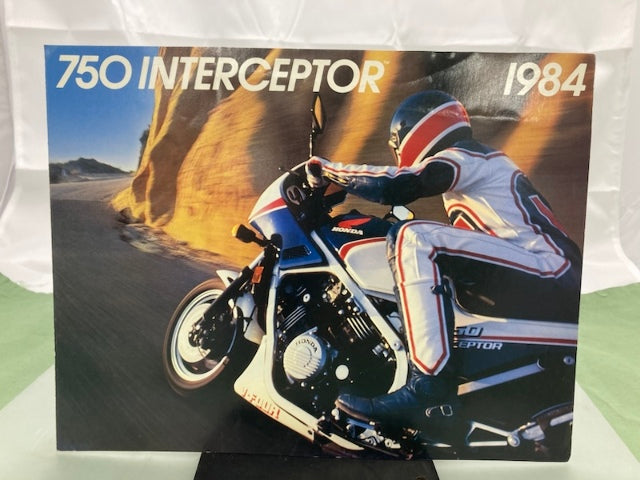 Honda 750 Interceptor VF750F Sales Brochure & Spec Sheet 1984 Genuine