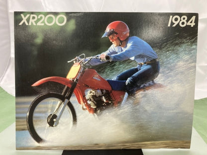 Honda XR200 Sales Brochure & Spec Sheet 1984 Genuine