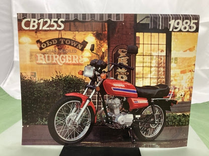 Honda CB125S Sales Brochure & Spec Sheet 1985 Genuine