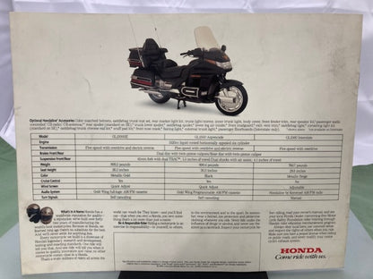 Honda Gold Wings GL1500 Goldwing Sales Brochure 1991 Genuine