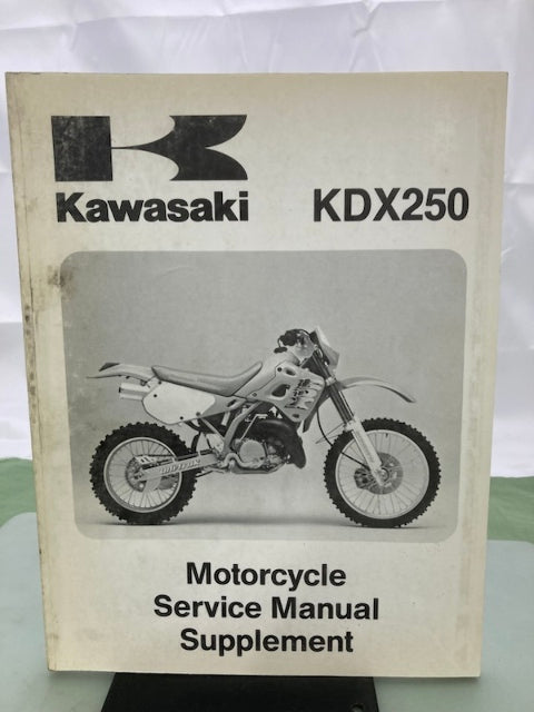 Kawasaki 99924-1143-52 KDX250 Service Manual Supplement 1991, 1996 Genuine