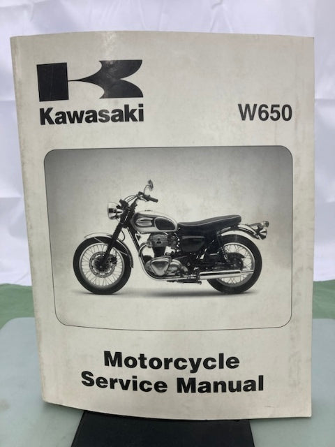 Kawasaki 99924-1245-02 W650 Service Manual 1999, 2000 Genuine