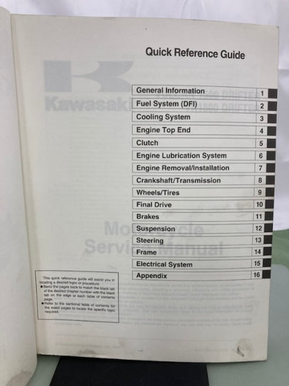 Kawasaki 99924-1246-01 Vulcan VN 1500 Drifter Service Manual 1999 Genuine