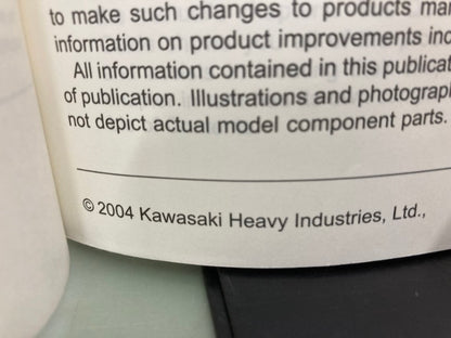 Kawasaki 99924-1340-01 KX250 Service Manual 2004 Genuine