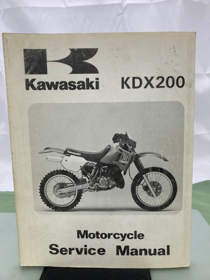 Kawasaki 99924-1114-02 KDX200 Service Manual 1988, 1994 Genuine