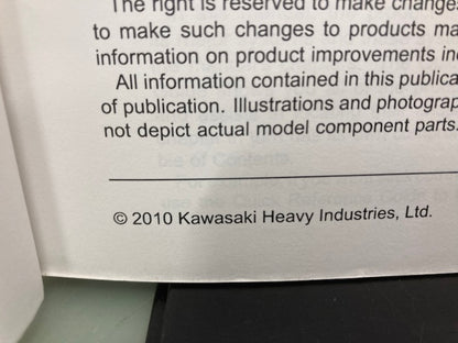 Kawasaki 99924-1437-31 KX250F Service Manual 2010 Genuine