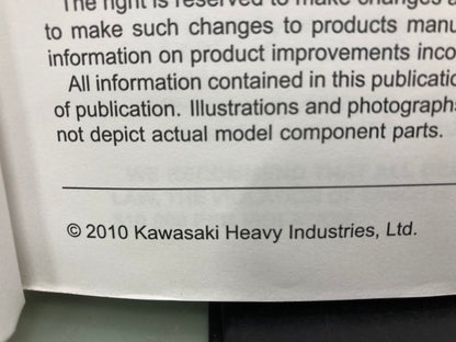 Kawasaki 99924-1443-32 Ninja ZX-10R ABS Service Manual 2010 Genuine