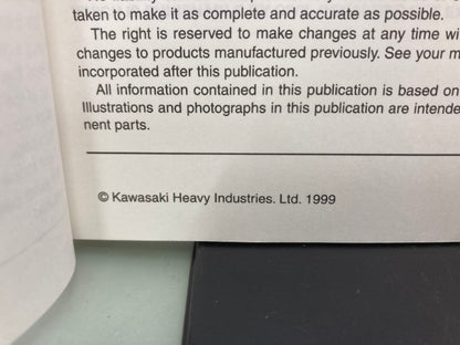 Kawasaki 99924-1250-01 Super Sherpa KL250 Service Manual 1999 Genuine