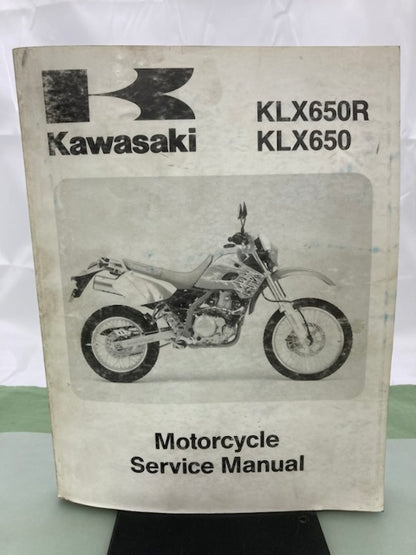Kawasaki 99924-1162-03 KLX650 KLX650R Service Manual 1993-1995 Genuine