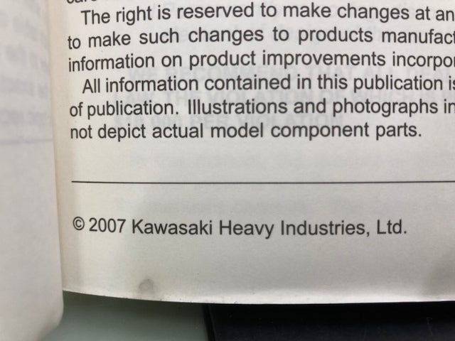 Kawasaki 99924-1390-01 KLX140 KLX140L Service Manual 2007 Genuine
