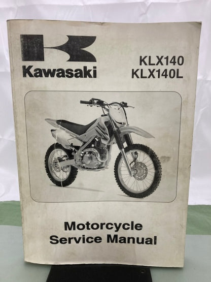 Kawasaki 99924-1390-01 KLX140 KLX140L Service Manual 2007 Genuine