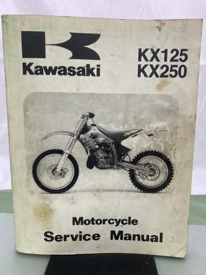 Kawasaki 99924-1168-04 KX125 KX250 Service Manual '93, '95, '97 Genuine