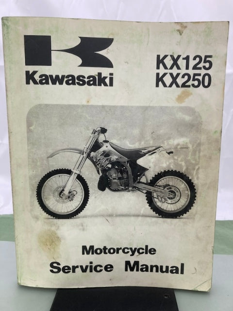 Kawasaki 99924-1168-04 KX125 KX250 Service Manual '93, '95, '97 Genuine
