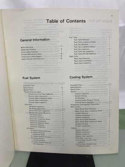 Kawasaki 99924-1136-51 KDX200 Service Manual Supplement 1989 Genuine