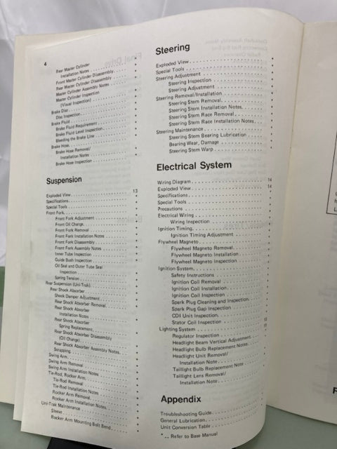 Kawasaki 99924-1136-51 KDX200 Service Manual Supplement 1989 Genuine